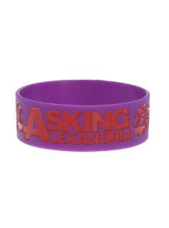 Asking Alexandria Eyeball Logo Rubber Bracelet Jewelry