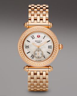 MICHELE Caber Diamond Watch, Rose Gold