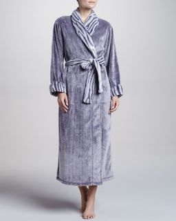 Natori Chinchilla Patterned Robe, Wisteria