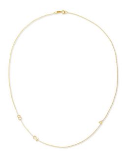 Maya Brenner Designs Mini 3 Number Necklace, Yellow Gold