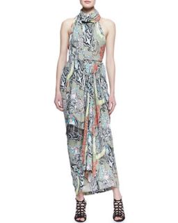 Clover Canyon Scarf Print Maxi Dress