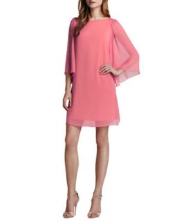 Alice + Olivia Odette Georgette Dress, Pink Icing