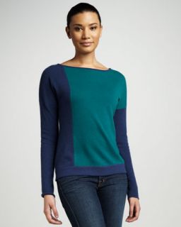 Cullen Colorblock Boat Neck Sweater
