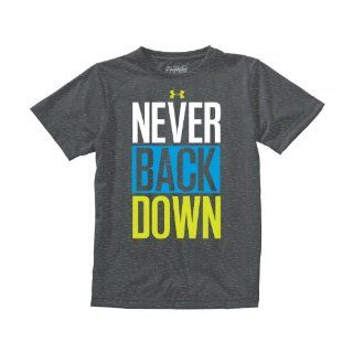 Under Armour Boys' UA Never Back Down T Shirt  Athletic Shirts  Sports & Outdoors
