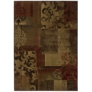 allen + roth Bodega 22 in x 39 in Rectangular Red Transitional Accent Rug