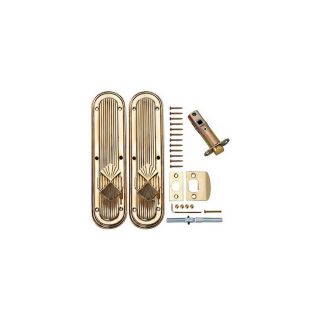 Copper Mountain Hardware Polished Brass Egg Turn Lock Residential Privacy Door Knob