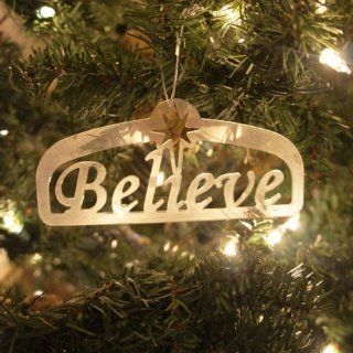 Believe Christmas Ornament   Decorative Hanging Ornaments