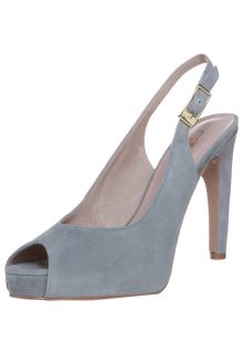 Carma Shoes   Peeptoe heels   grey