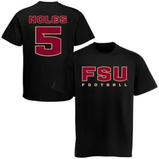 Florida State Seminoles (FSU) #5 Football T Shirt   Black