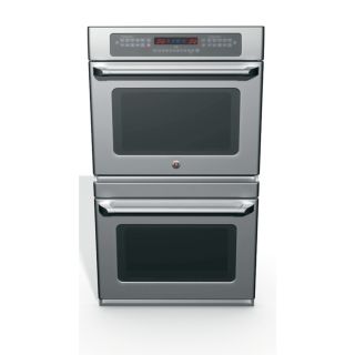 GE Cafe 30 in Self Cleaning Convection Double Electric Wall Oven (Stainless)