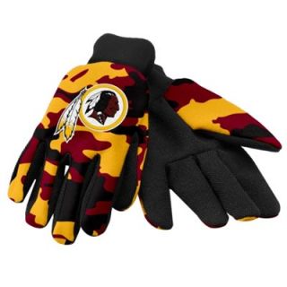 Washington Redskins Camouflage Work Gloves   Burgundy
