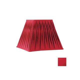 Cascadia Lighting 11 1/4 in x 14 in Red Square Lamp Shade