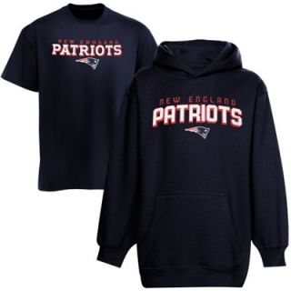 New England Patriots Youth T Shirt and Hoodie Set   Navy Blue