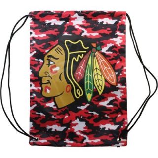 Chicago Blackhawks Camo Drawstring Backpack