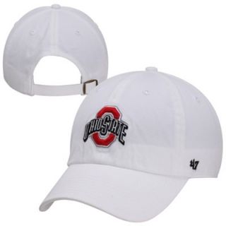 47 Brand Ohio State Buckeyes Clean Up Adjustable Hat   White