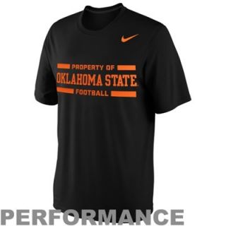 Nike Oklahoma State Cowboys Practice Legend Performance T Shirt   Black
