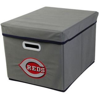 Cincinnati Reds Stackable Fabric Storage Cube   Gray