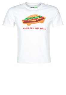 Vans   BURGER   Print T shirt   white