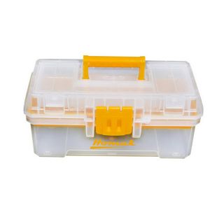 Homak 12 in Lockable Clear Plastic Tool Box