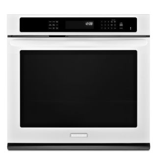 KitchenAid Architect II 27 in Self Cleaning Convection Single Electric Wall Oven (White)