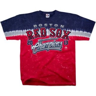 Boston Red Sox 2013 MLB World Series Champions Tie Dyed T Shirt   Red/Navy Blue