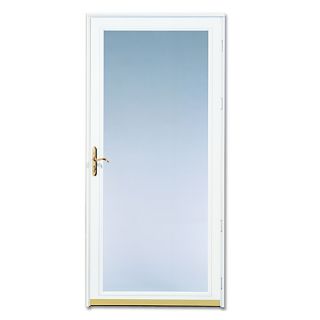 Pella White Ashford Full View Safety Storm Door (Common 81 in x 36 in; Actual 81.04 in x 37.35 in)
