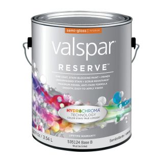Valspar Reserve 120 fl oz Interior Semi Gloss Multicolor Latex Base Paint and Primer in One with Mildew Resistant Finish