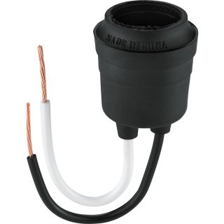 Cooper Wiring Devices 660 Watt Black Medium Light Socket Adapter