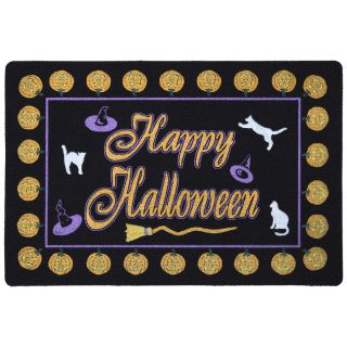 Mohawk Home 27 in x 18 in Black Rectangular Door Mat