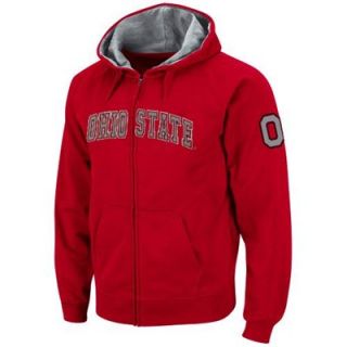 Ohio State Buckeyes Twill II Full Zip Hoodie Sweatshirt   Scarlet