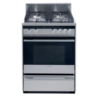 Fisher & Paykel 24 in Freestanding 2.5 cu ft Convection Gas Range (Stainless Steel)