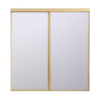 ReliaBilt Mirrored Sliding Door (Common 80.5 in x 48 in; Actual 80 in x 48 in)