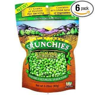Crunchies Freeze Dried Snack, 100% Organic Peas, 2.25 Ounce Pouches (Pack of 6)  Vegetable Chips And Crisps  Grocery & Gourmet Food