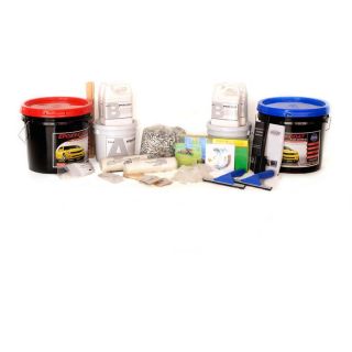 Epoxy Coat Premium Half Kit 384 fl oz Interior High Gloss Garage Floor Epoxy Kit Green with Clear Coat Epoxy Base Paint and Primer in One with Mildew Resistant Finish