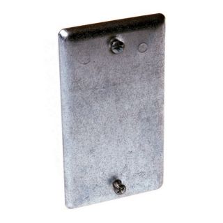 Raco 1 Gang Rectangle Metal Electrical Box Cover