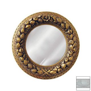 Hickory Manor House 22 in x 22 in Bright White Round Framed Wall Mirror