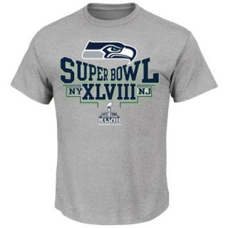 Seattle Seahawks Super Bowl XLVIII Bound Step Aside T Shirt   Steel