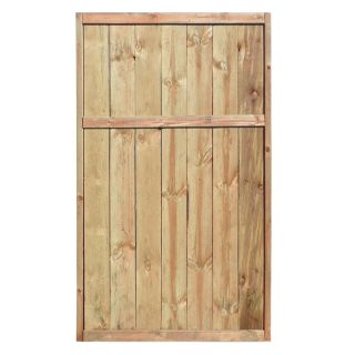 Pine Flat Top Pressure Treated Wood Fence Gate (Common 6 ft x 4 ft; Actual 6 ft x 4 ft)