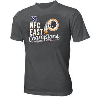 Washington Redskins Youth 2012 NFC East Division Champions Distressed T Shirt   Gray