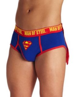 Superman Men's Costume Brief, Multi, Large Clothing