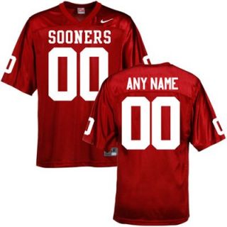 Nike Oklahoma Sooners Custom Football Jersey  Crimson