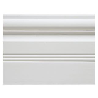 0.69 in x 5.47 in x 8 ft Primed Mixed Base Moulding (Pattern 11707)