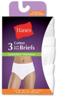 Hanes Comfort Soft Low Rise Brief 3 Pack White, 10 White Briefs Underwear