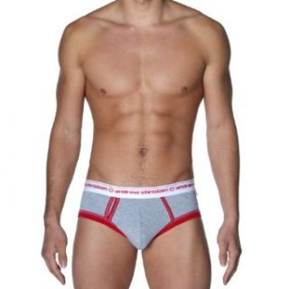 Lim. Ed. Tighty Whitie Punked Brief, Heather/Red, X Large at  Mens Clothing store