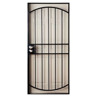 Gatehouse Gibraltar Black Steel Security Door (Common 81 in x 34 in; Actual 82 in x 37 in)