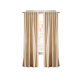 Simply Classic Grammercy 84 in L Striped Sage Back Tab Curtain Panel