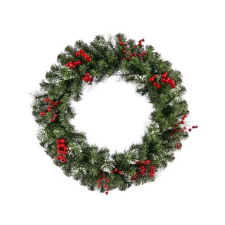 Vickerman 30 in Siegal Berry Unlit Artificial Christmas Wreath
