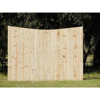 Pine Flat Top Pressure Treated Wood Fence Panel (Common 6 ft x 8 ft; Actual 6 ft x 8 ft)