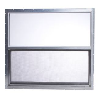 Project Source Aluminum Single Pane Replacement Single Hung Window (Fits Rough Opening 30.25 in x 27.25 in; Actual 30 in x 27 in)