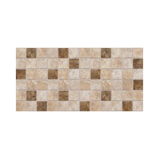 American Olean 12 Pack Belmar Cream Blend Ceramic Mosaic Square Floor Tile (Common 12 in x 24 in; Actual 11.93 in x 23.93 in)